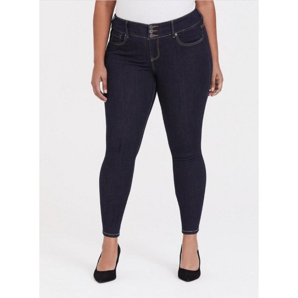 Torrid Dark Blue Jegging Skinny Premium Stretch High-Rise Jean - 30
